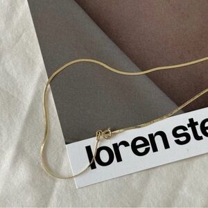 Loren Stewart 10K Demi Herringbone Necklace